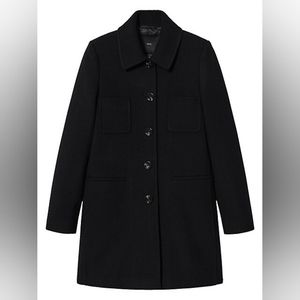Mango Bardot Wool Coat xs